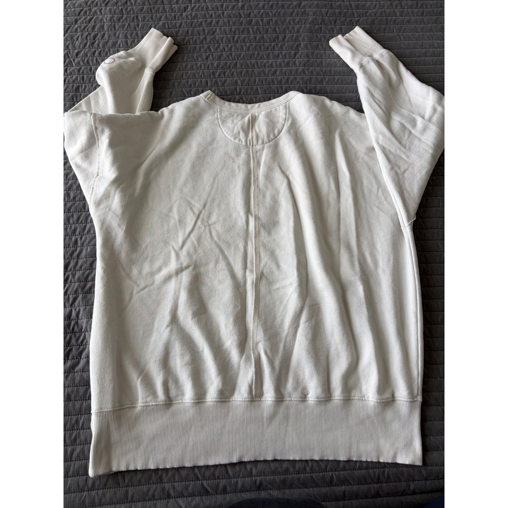 American Eagle The Summer I Turned Pretty Sweatshirt Cream Graphic Pullover Med - Picture 7 of 7